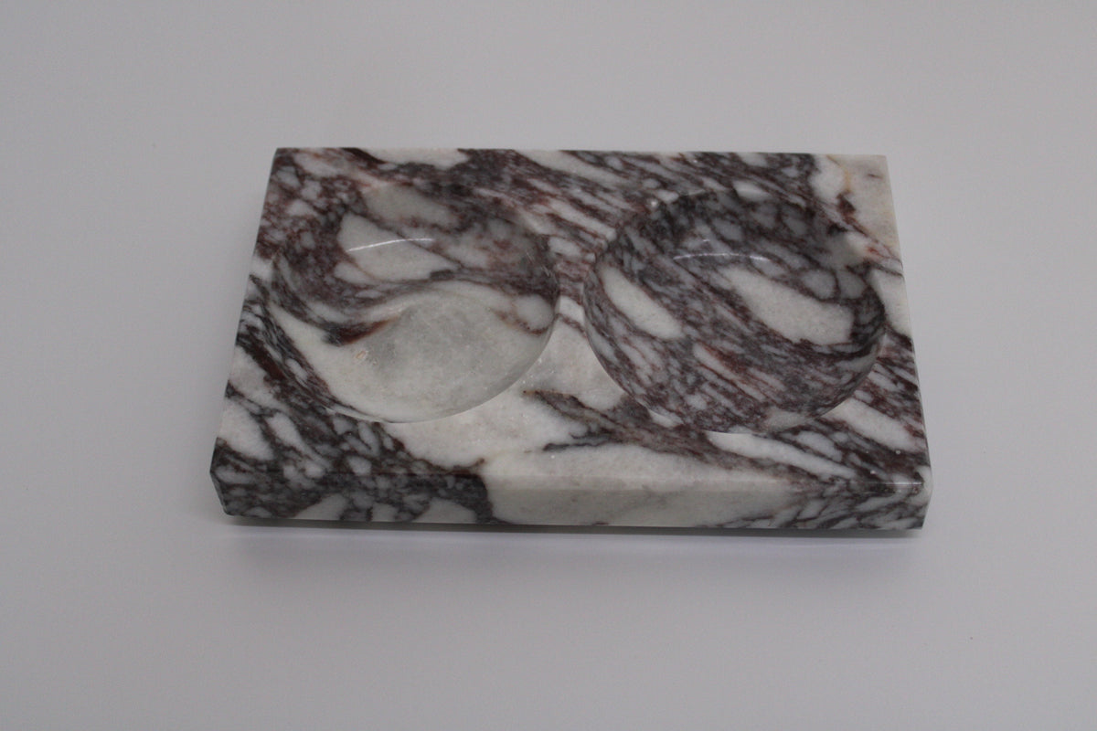 Aegean marble ( lilac) end table,side table handmade