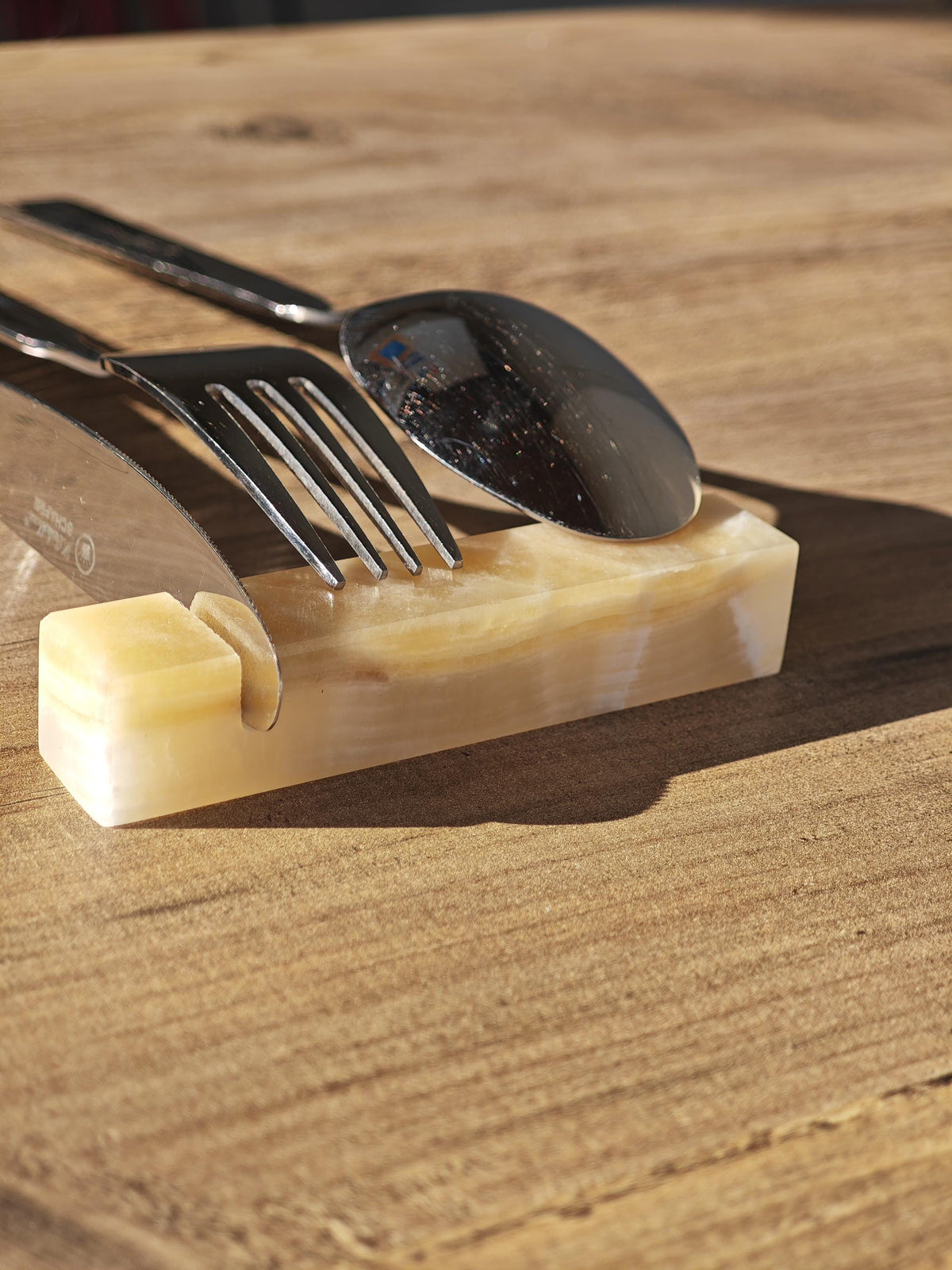 Onyx Stone Cutlery Rest Set: Knife Holder, Home Gift