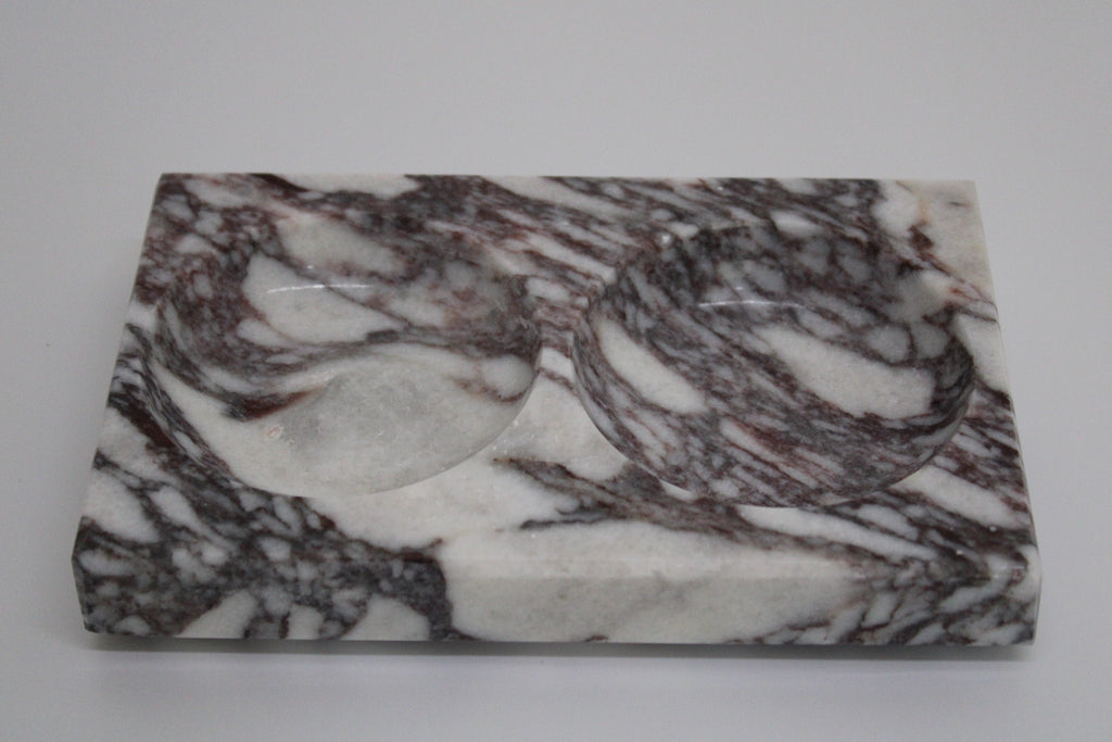 Aegean marble ( lilac) end table,side table handmade