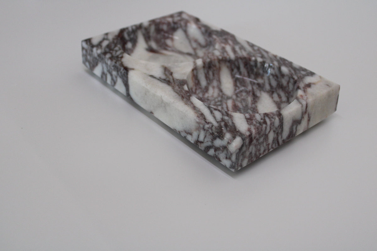 Aegean marble ( lilac) end table,side table handmade