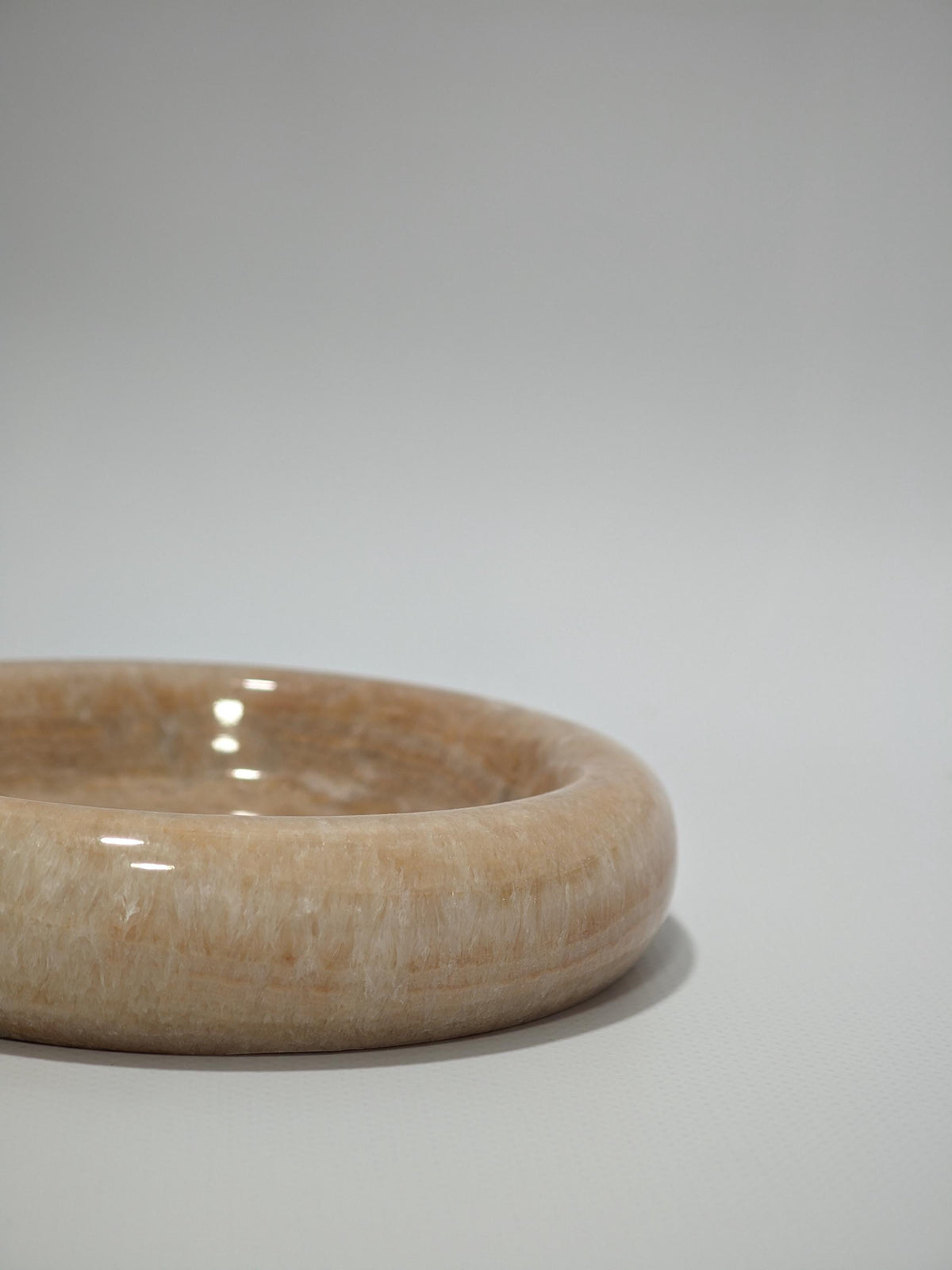 Honey marble catch-all, ring holder handmade product, POLİSHED