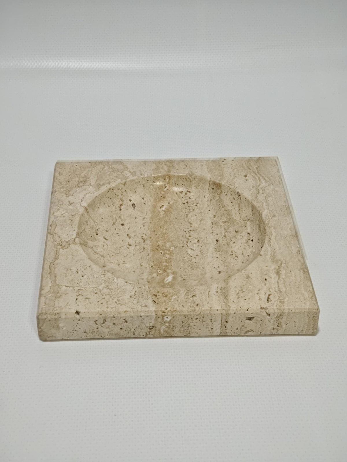 Travertine ring holder catcher handmade from real travertine