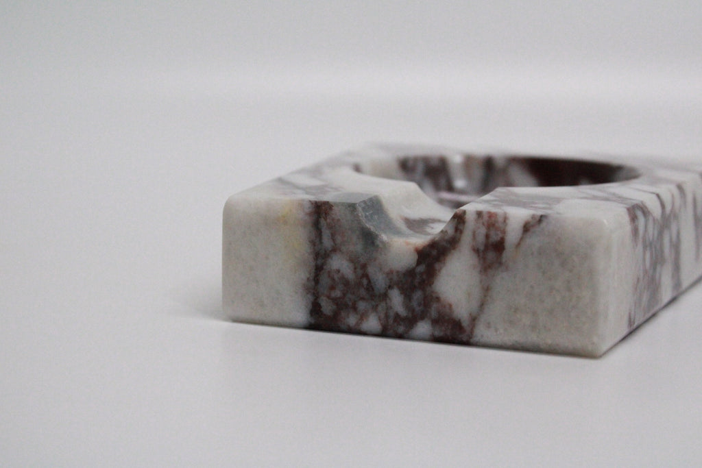 Aegean marble ( lilac) end table,side table handmade