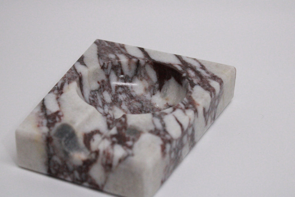 Aegean marble ( lilac) end table,side table handmade
