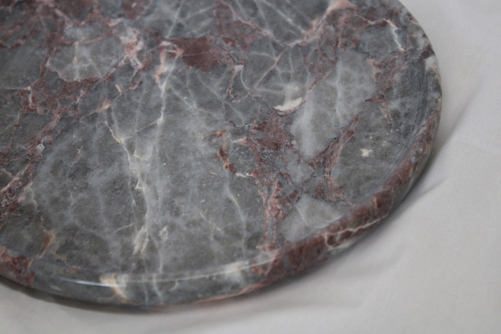 Aegean marble ( lilac) end table,side table handmade