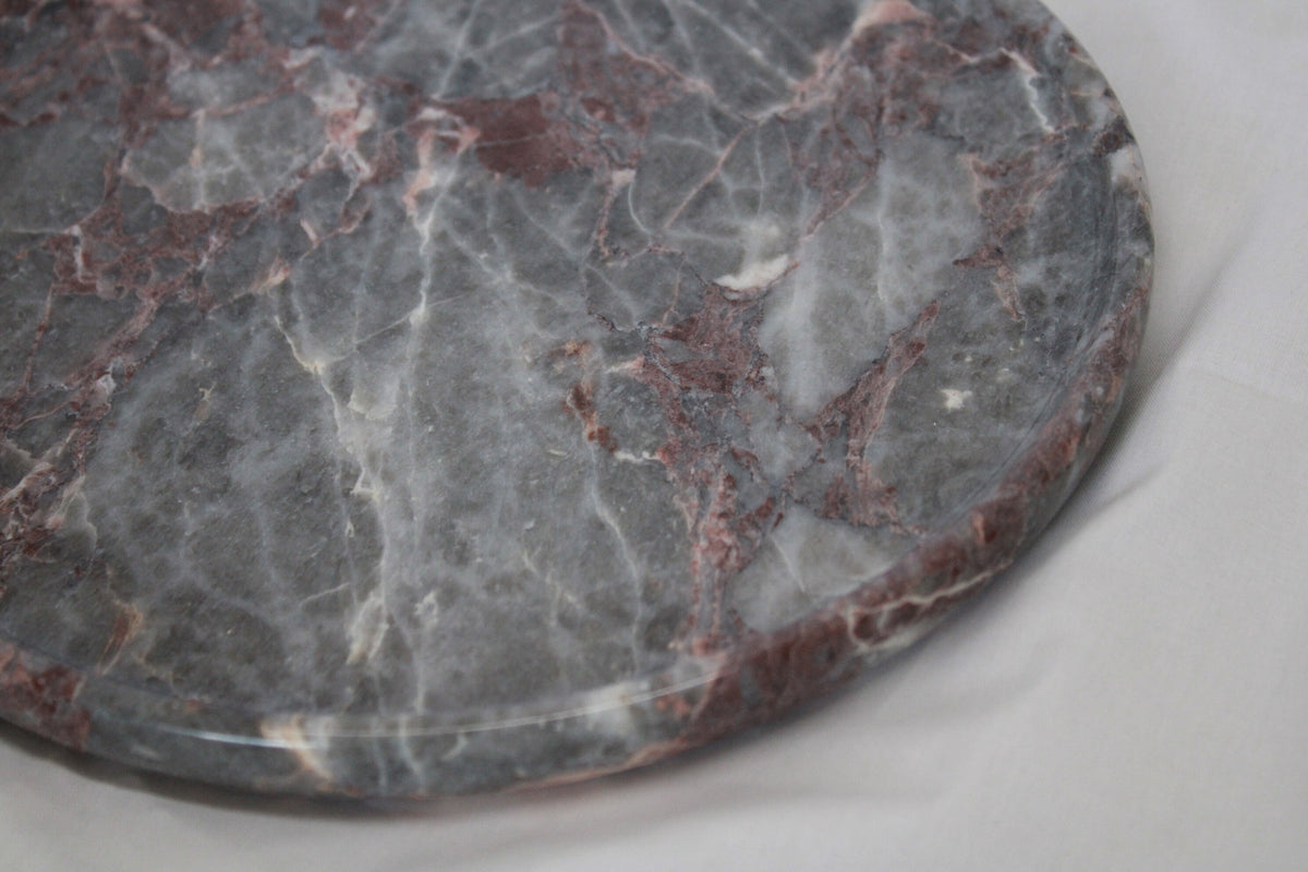 Aegean marble ( lilac) end table,side table handmade