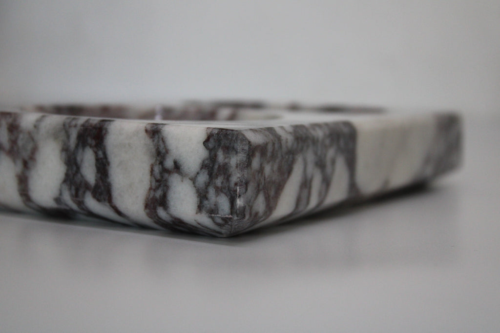 Aegean marble ( lilac) end table,side table handmade