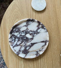 Aegean marble ( lilac) end table,side table handmade