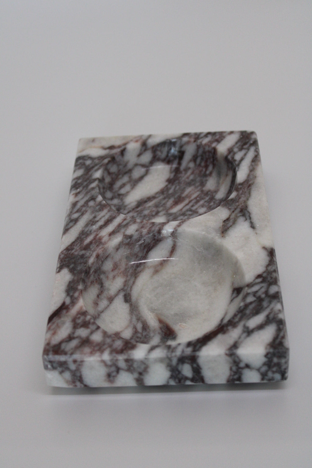 Aegean marble ( lilac) end table,side table handmade