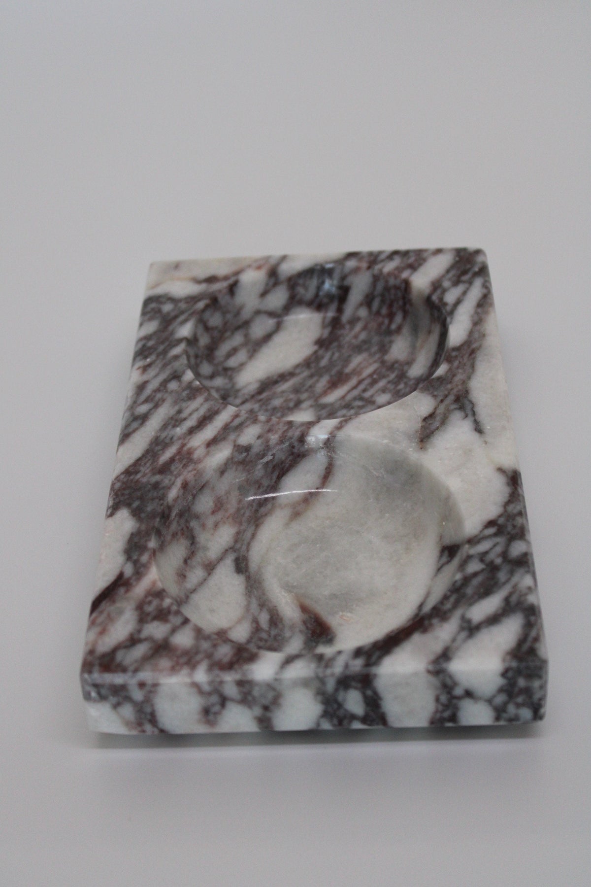 Aegean marble ( lilac) end table,side table handmade