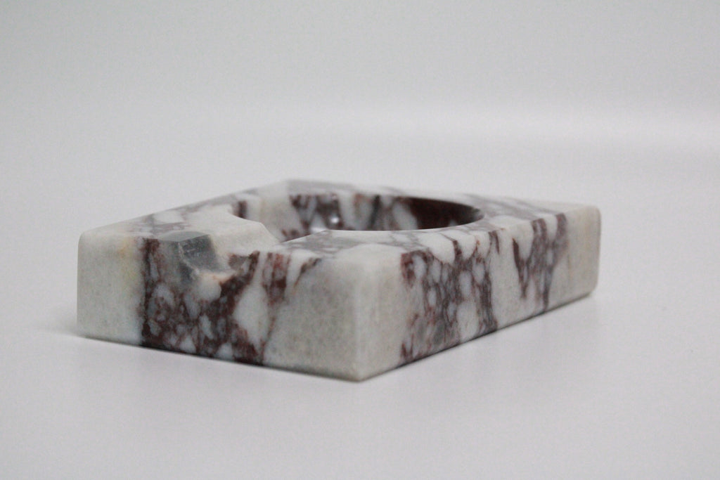 Aegean marble ( lilac) end table,side table handmade