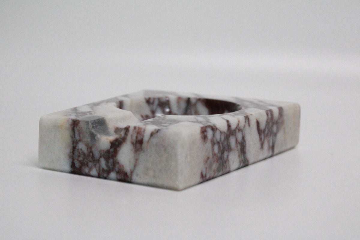 Aegean marble ( lilac) end table,side table handmade