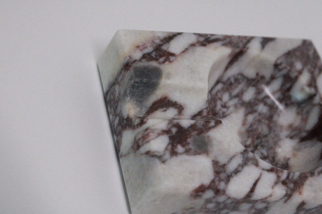 Aegean marble ( lilac) end table,side table handmade