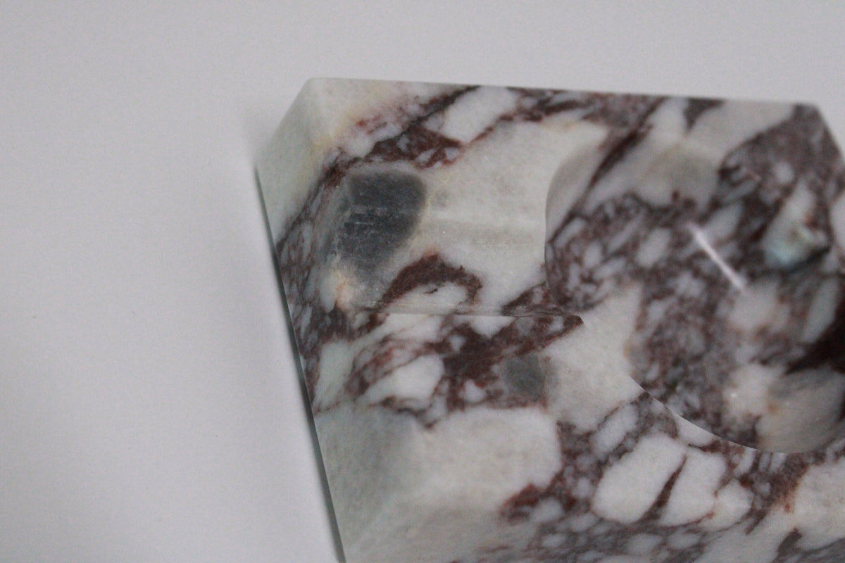 Aegean marble ( lilac) end table,side table handmade