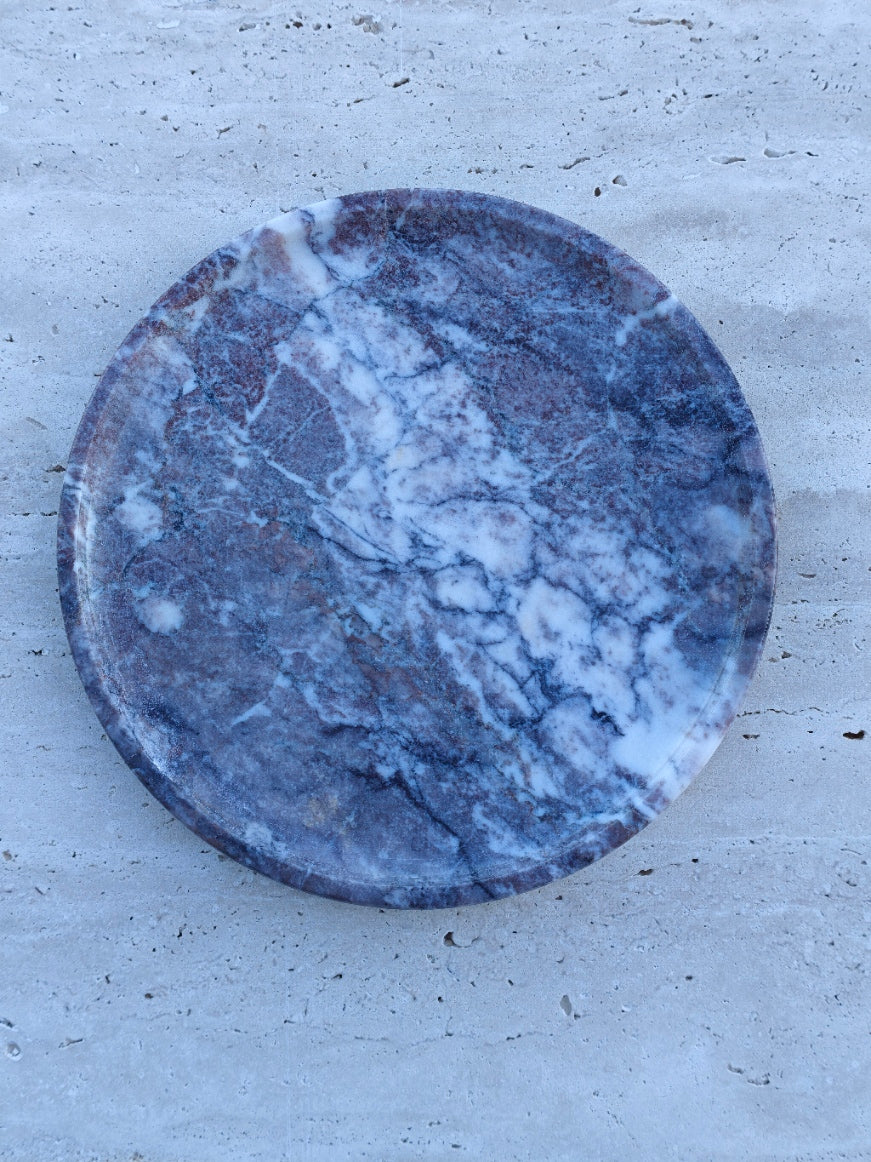 Aegean marble ( lilac) end table,side table handmade