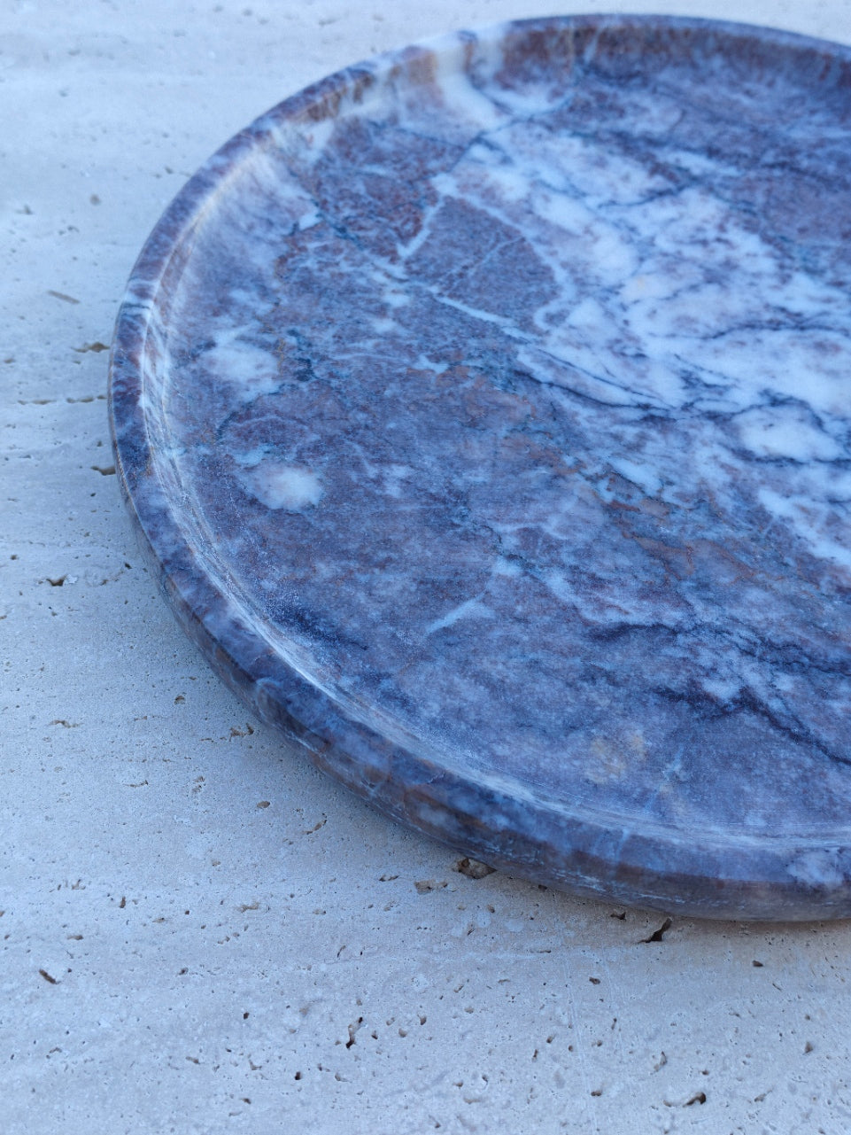 Aegean marble ( lilac) end table,side table handmade