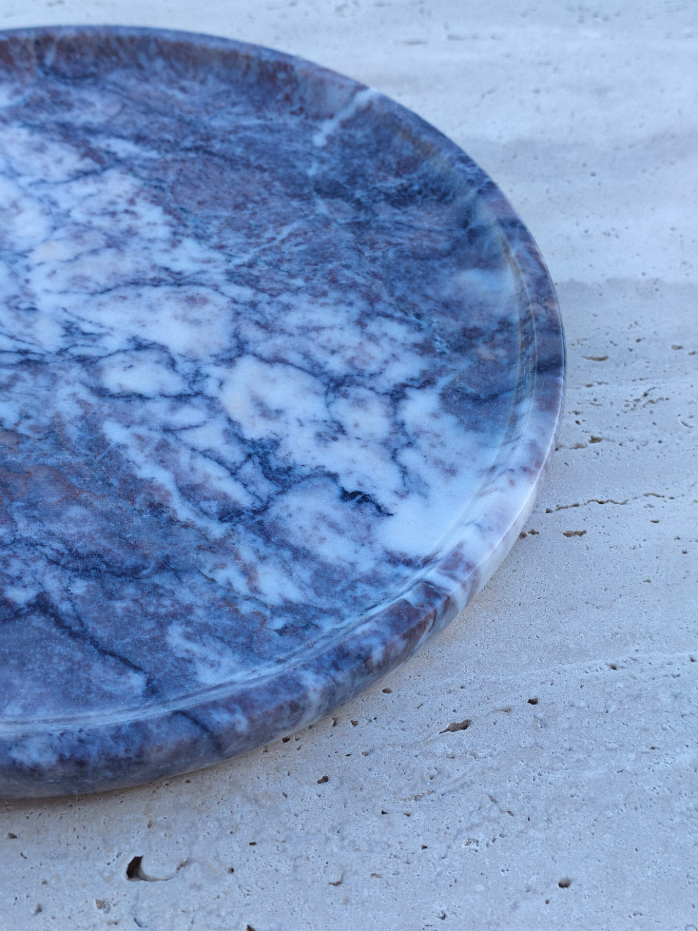 Aegean marble ( lilac) end table,side table handmade