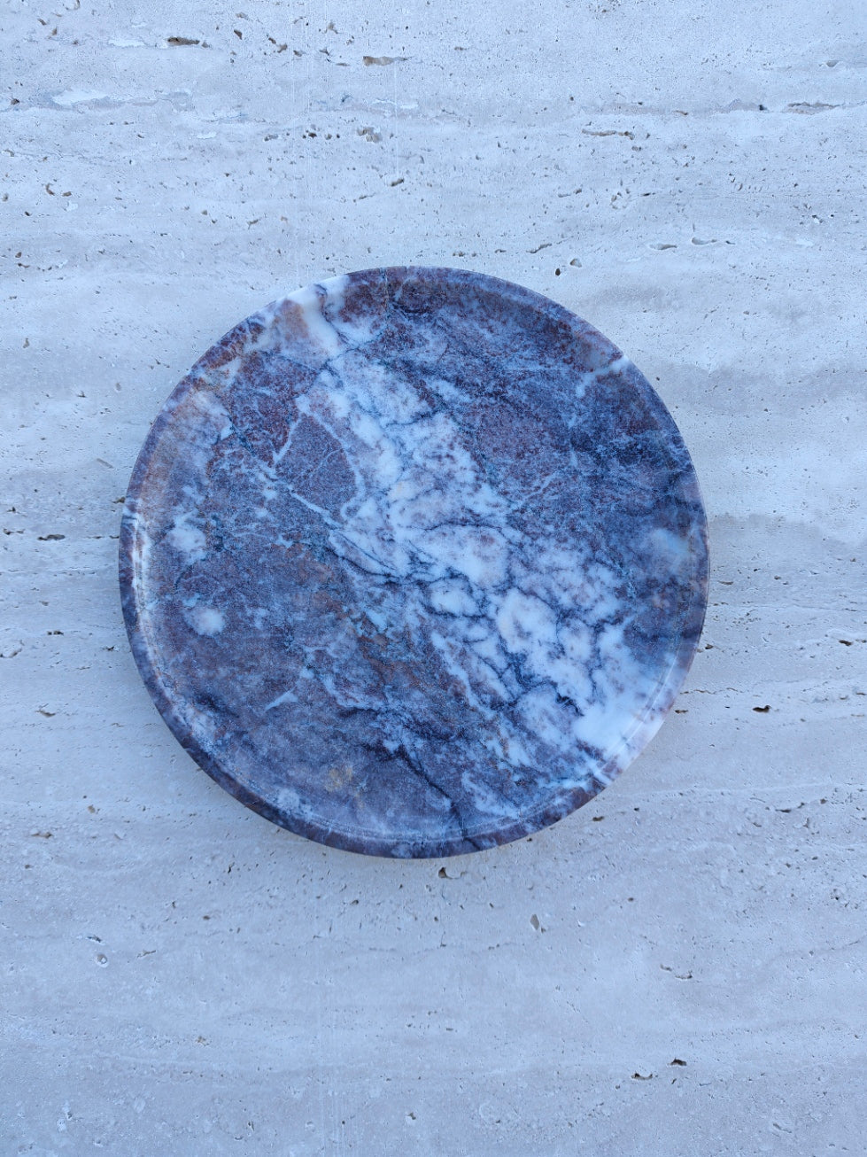 Aegean marble ( lilac) end table,side table handmade