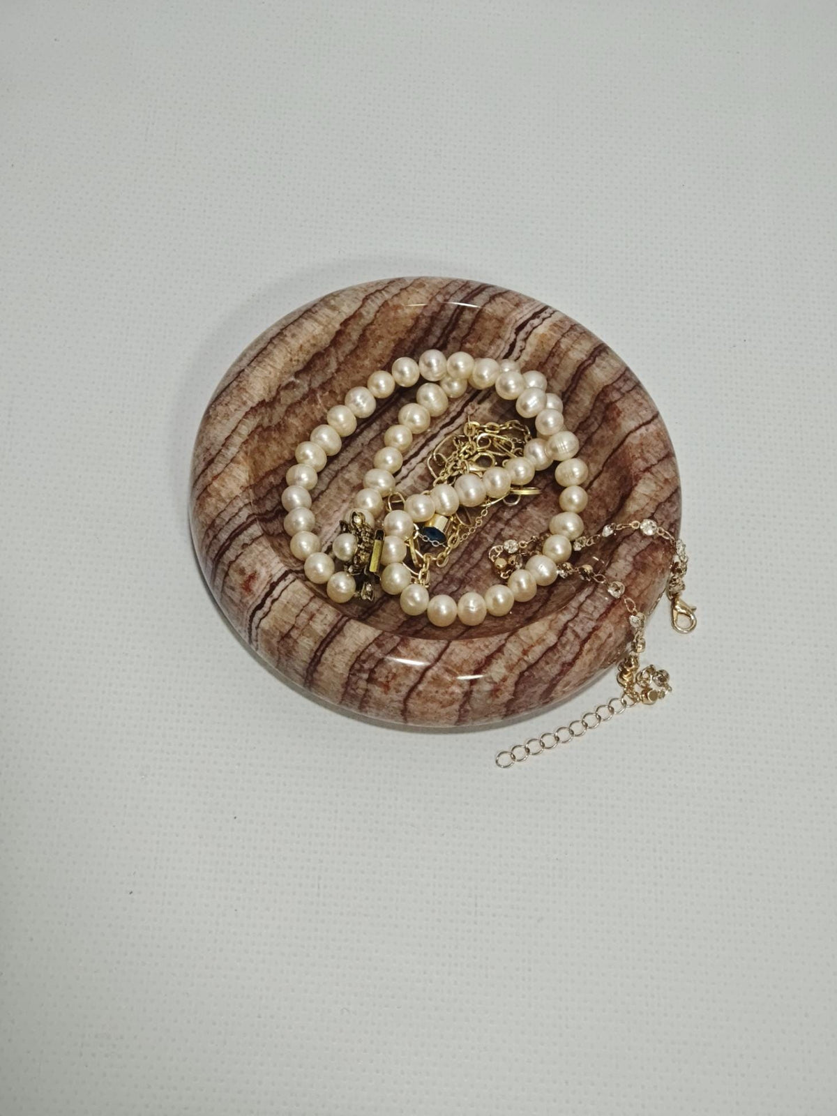 Red Onyx Stone catch-all, ring holder handmade product, POLİSHED