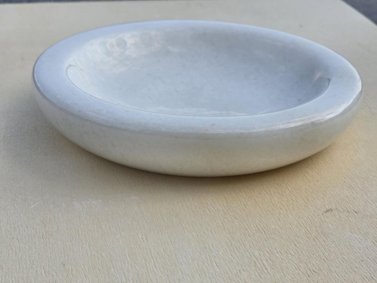 White marble catch-all, ring holder handmade product ( special marble series )
