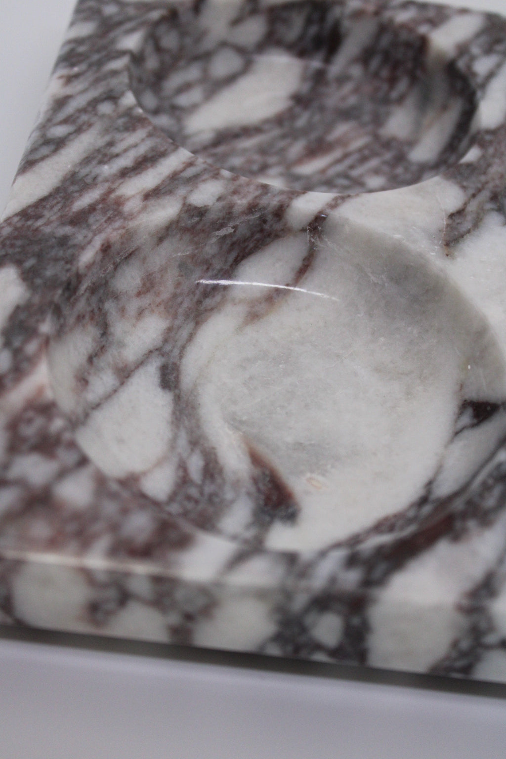 Aegean marble ( lilac) end table,side table handmade