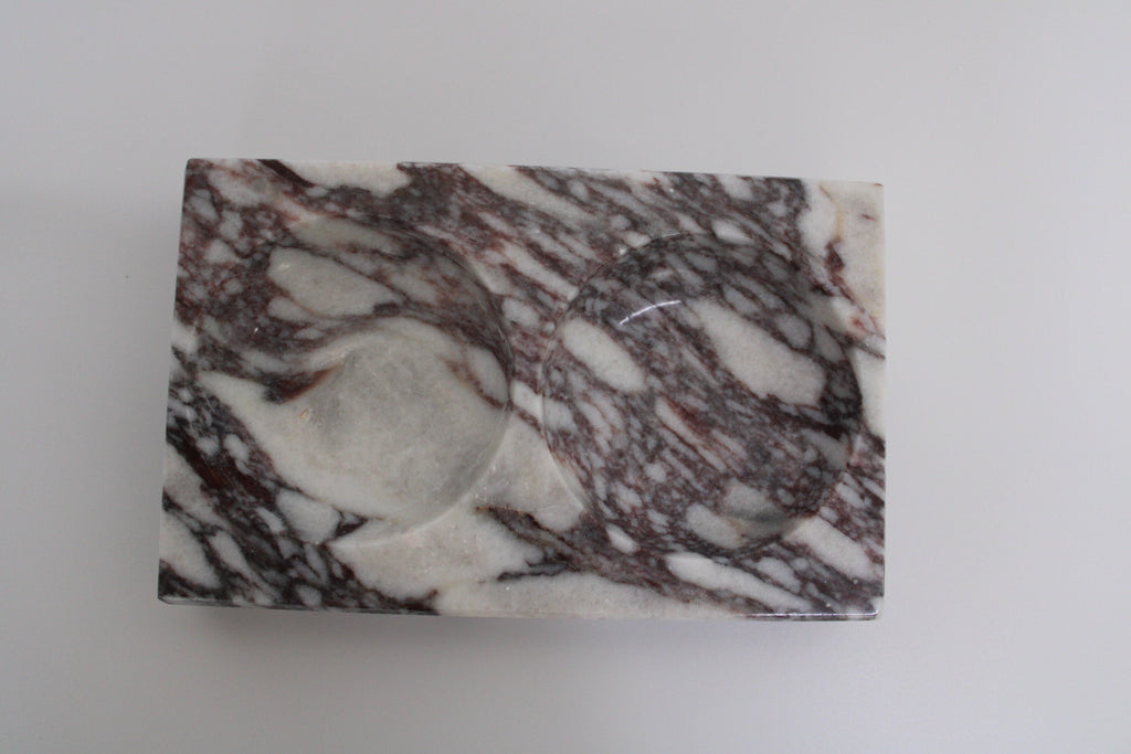 Aegean marble ( lilac) end table,side table handmade