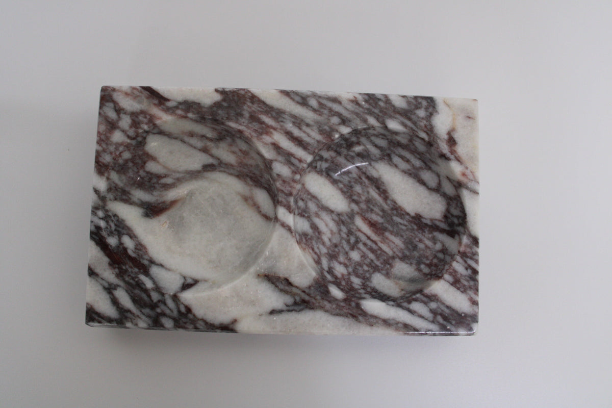 Aegean marble ( lilac) end table,side table handmade