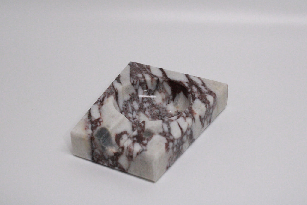 Aegean marble ( lilac) end table,side table handmade