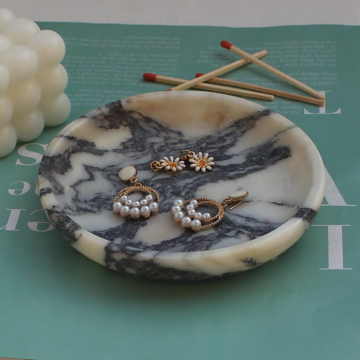 Aegean marble ( lilac) end table,side table handmade