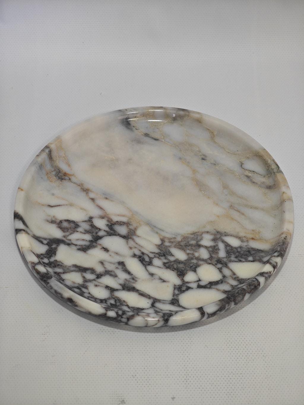 Aegean marble ( lilac) end table,side table handmade