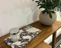 Aegean marble ( lilac) end table,side table handmade