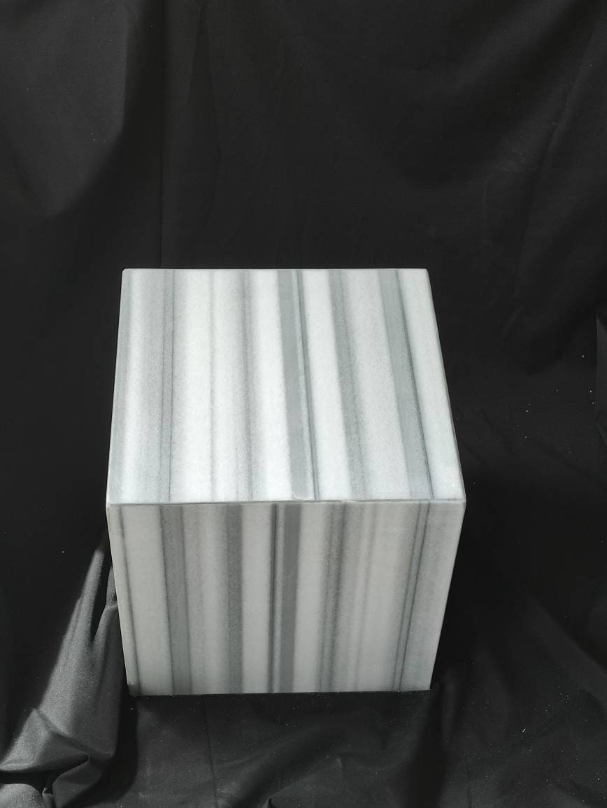 Aegean marble ( lilac) end table,side table handmade
