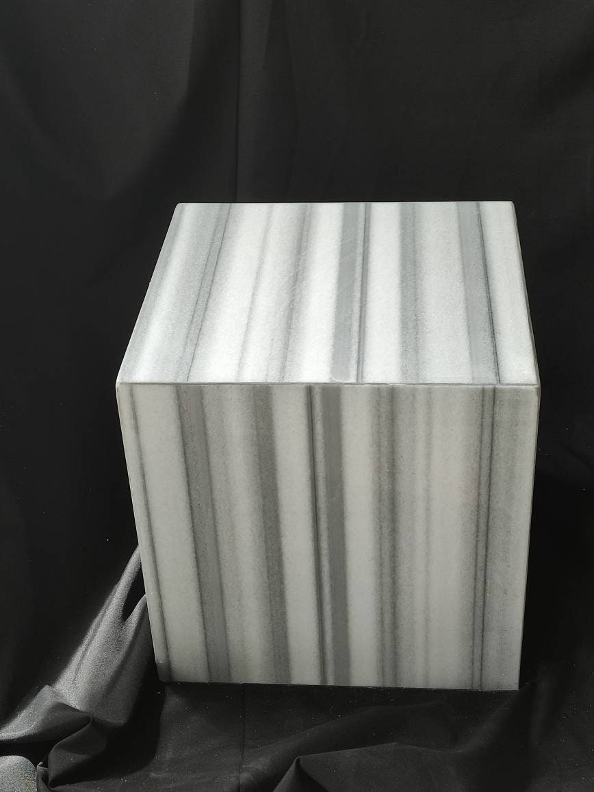 Aegean marble ( lilac) end table,side table handmade
