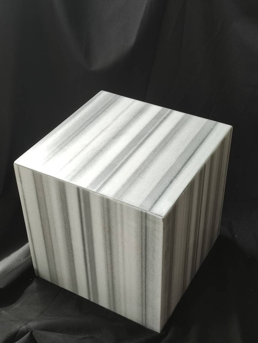Aegean marble ( lilac) end table,side table handmade