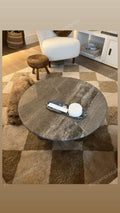 Aegean marble ( lilac) end table,side table handmade