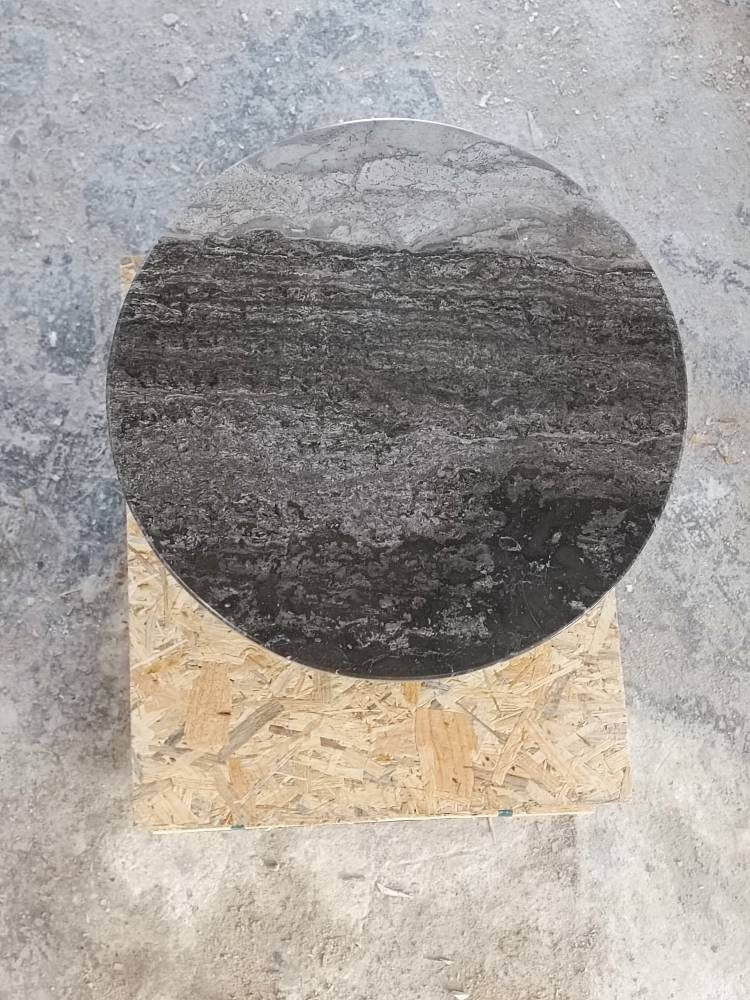 Aegean marble ( lilac) end table,side table handmade