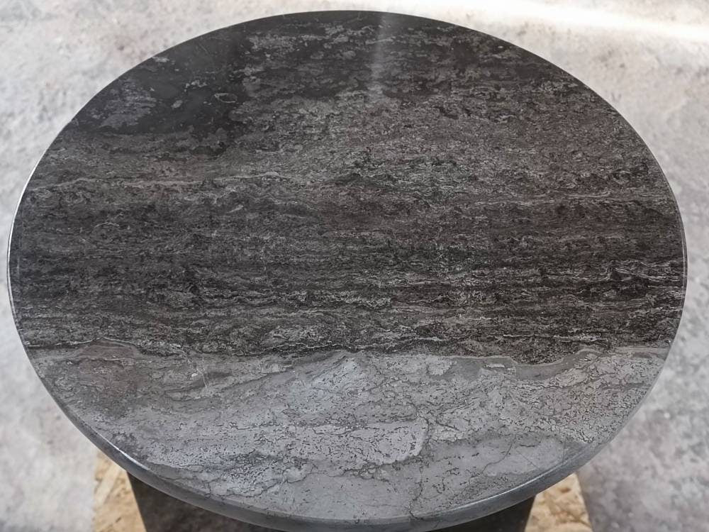Aegean marble ( lilac) end table,side table handmade