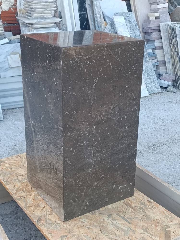Aegean marble ( lilac) end table,side table handmade