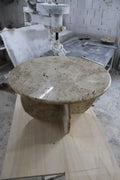 Handmade Travertine Coffee Table: Italy Model Natural Stone