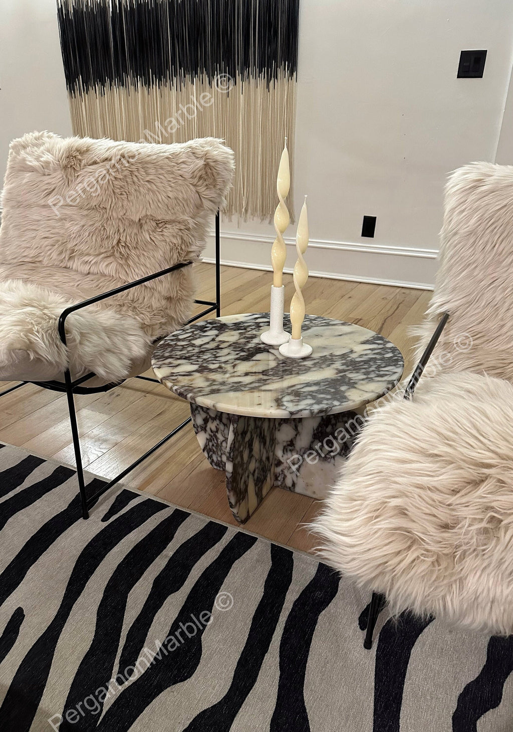 Aegean marble ( lilac) end table,side table handmade