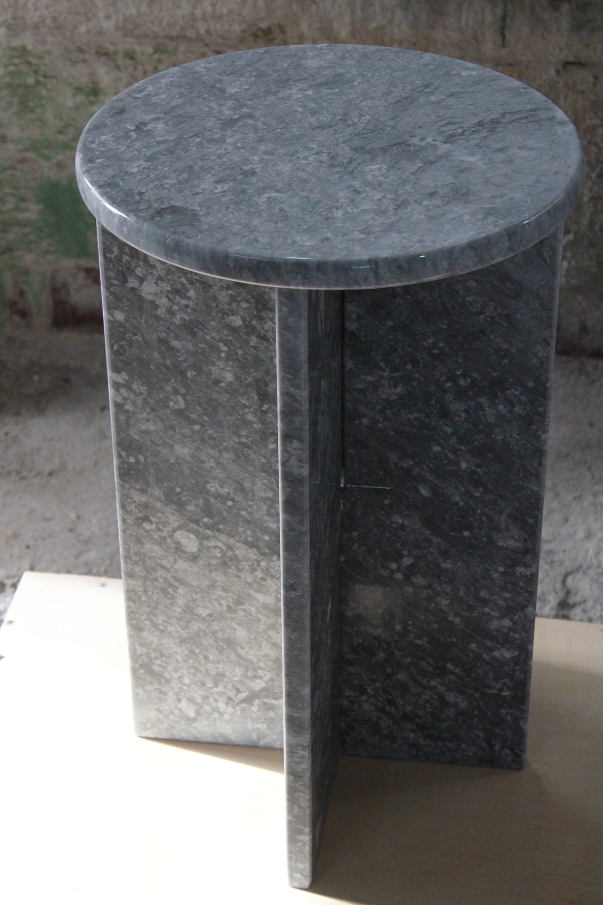 Aegean marble ( lilac) end table,side table handmade