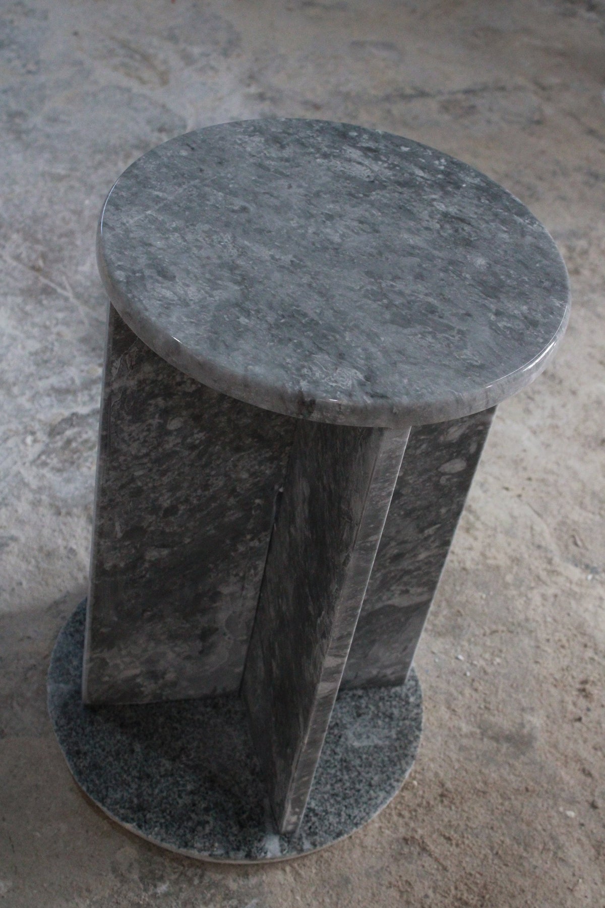Aegean marble ( lilac) end table,side table handmade