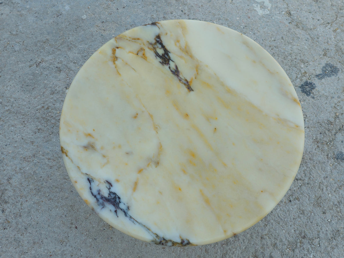 Aegean marble ( lilac) end table,side table handmade