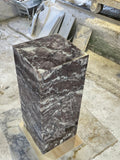 Aegean marble ( lilac) end table,side table handmade