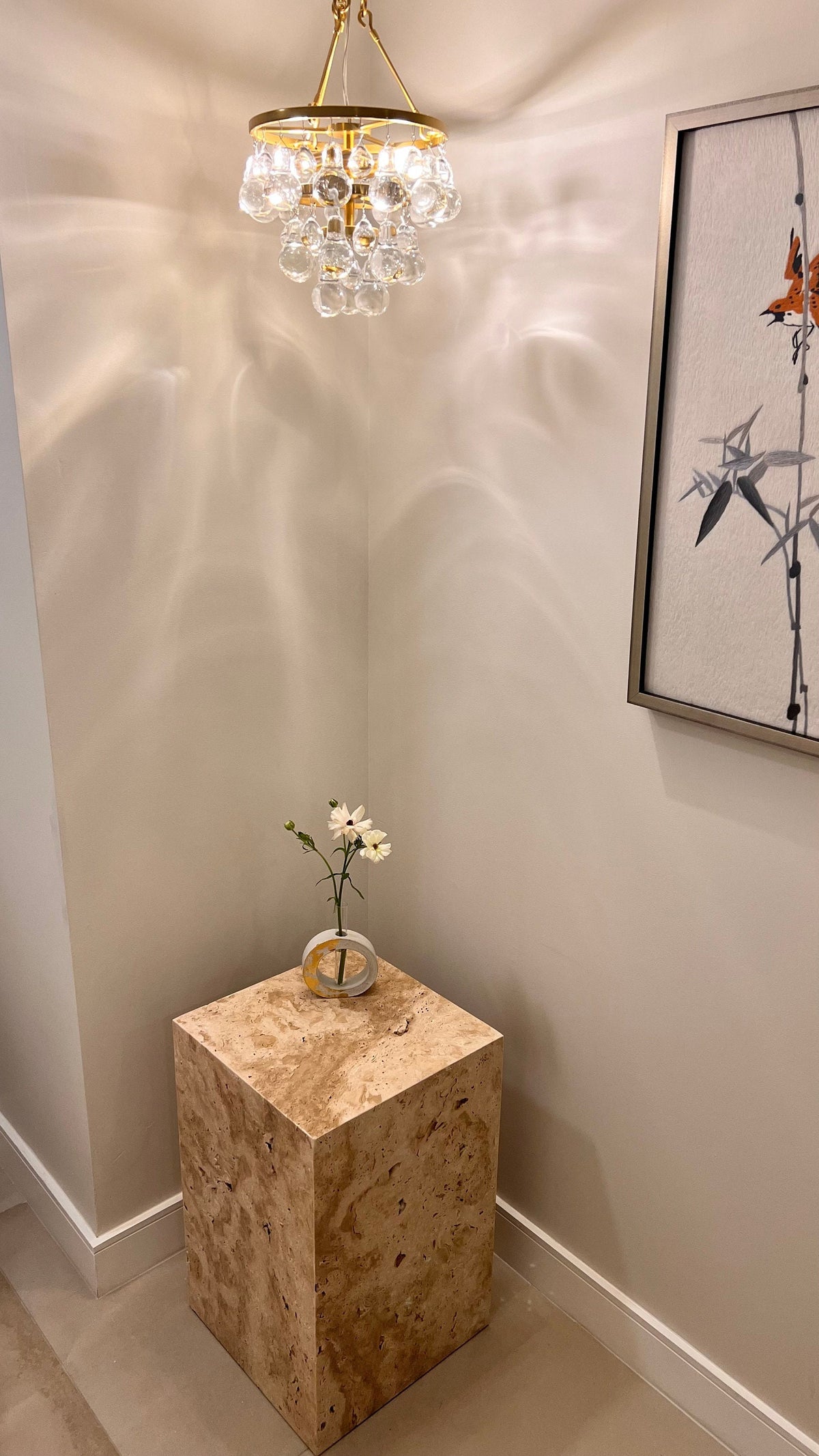 Travertine cube coffee table side table end table, free shipping, handmade, natural stone TAXFREE